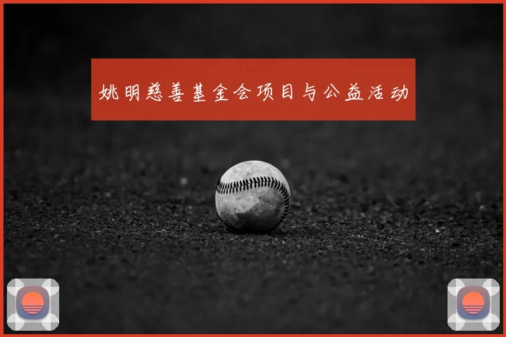 姚明慈善基金会项目与公益活动